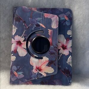 Floral IPad 12.9 inch  Tablet Case with Rotating Stand